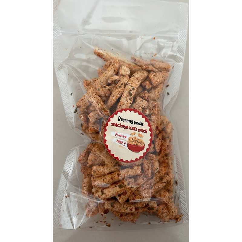 

Basreng pedas daun jeruk ziza's snack 1kg