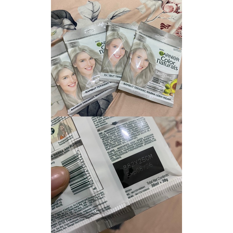 Warna Rambut Ash blonde Garnier