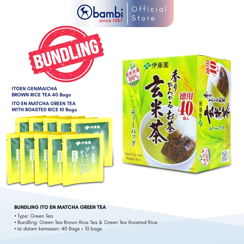 

Bundling ITO EN Green Tea Roasted Rice & Green Tea Brown Rice Tea