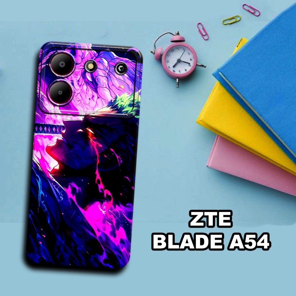 S7-Softcase procamera untuk ZTE BLADE A54  Terbaru - ZTE BLADE A54 - bahan karet lentur-Motif anime 
