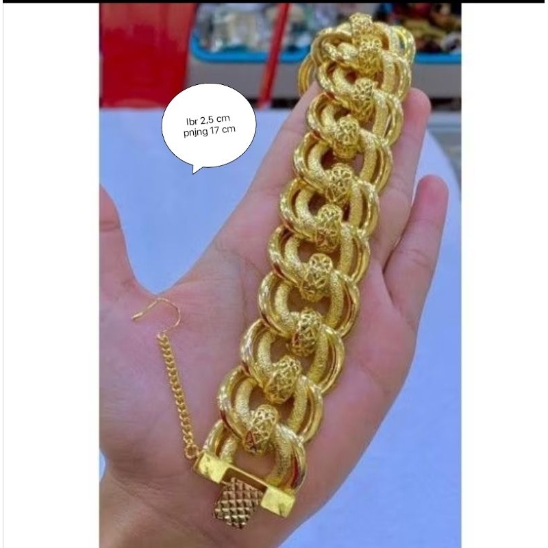 Perhiasan Mas Bangkok lapis emas 99% mirip emas asli