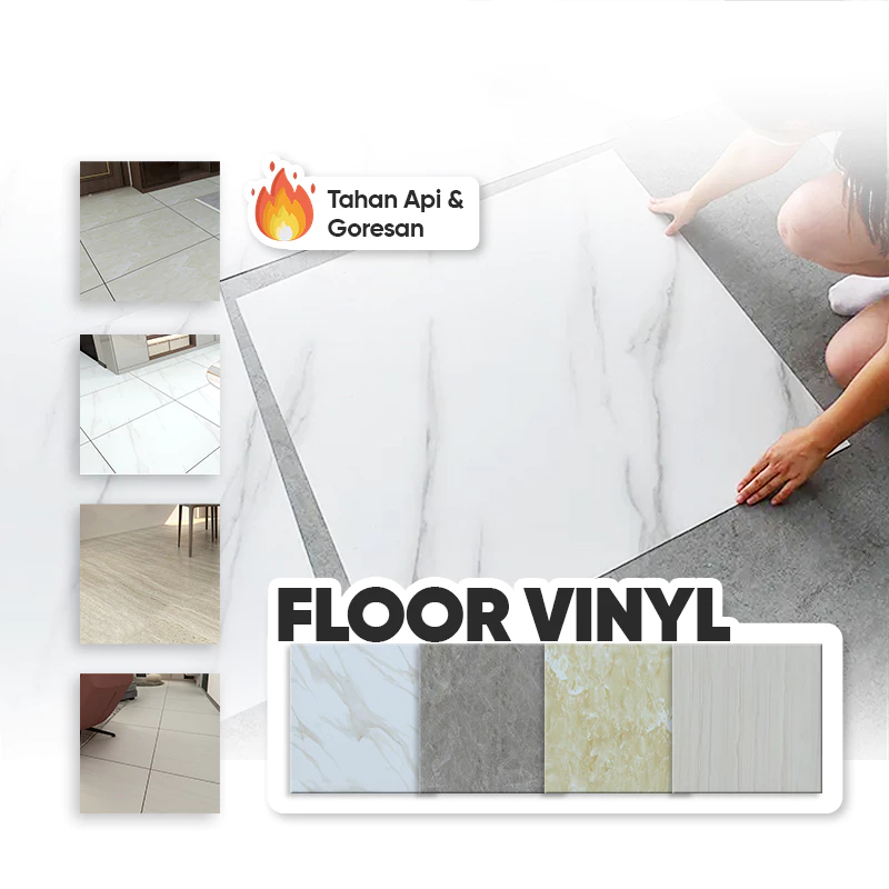 HOKO Floor Vinyl Persegi motif keramik Lantai Stiker Dengan Lem Wallpaper Vinyl