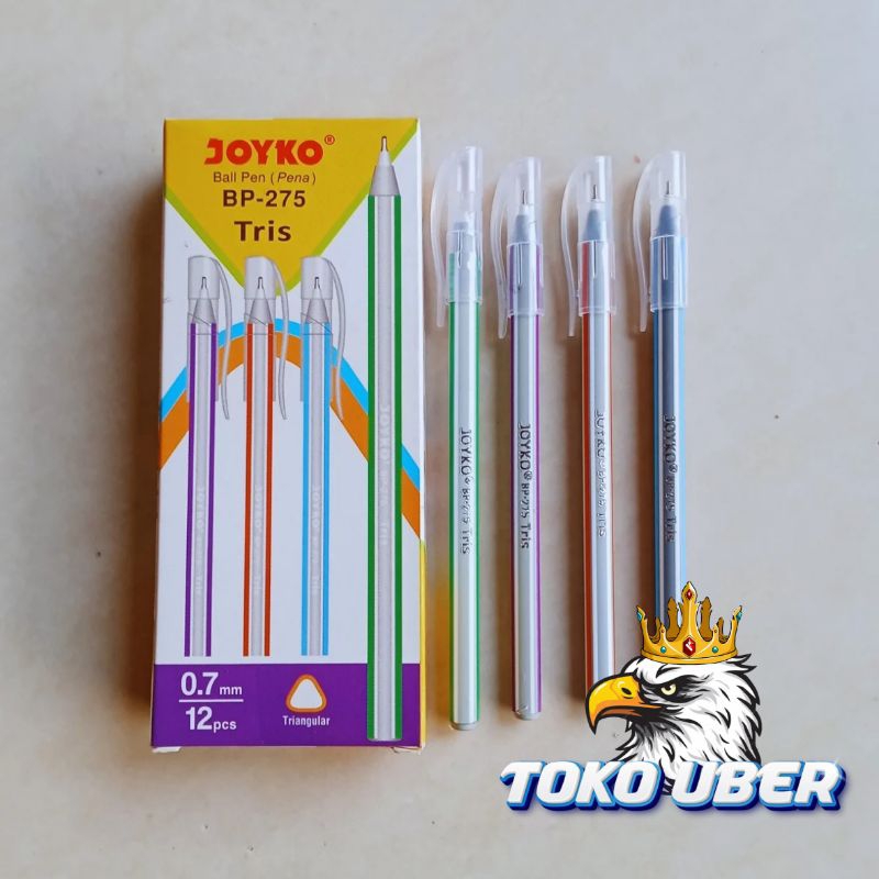 

1 Lusin Pulpen Joyko Tris BP-275 Isi 12pcs