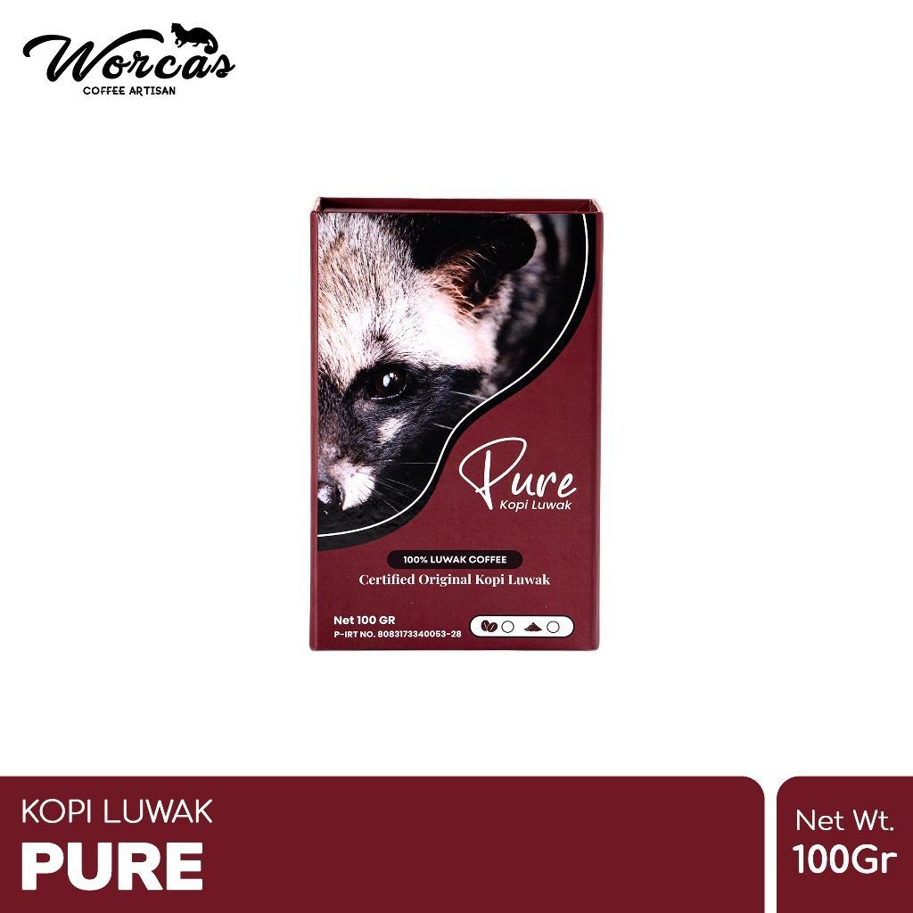 

WORCAS Pure Luwak Coffee 100gr - Classic Box Kopi Luwak