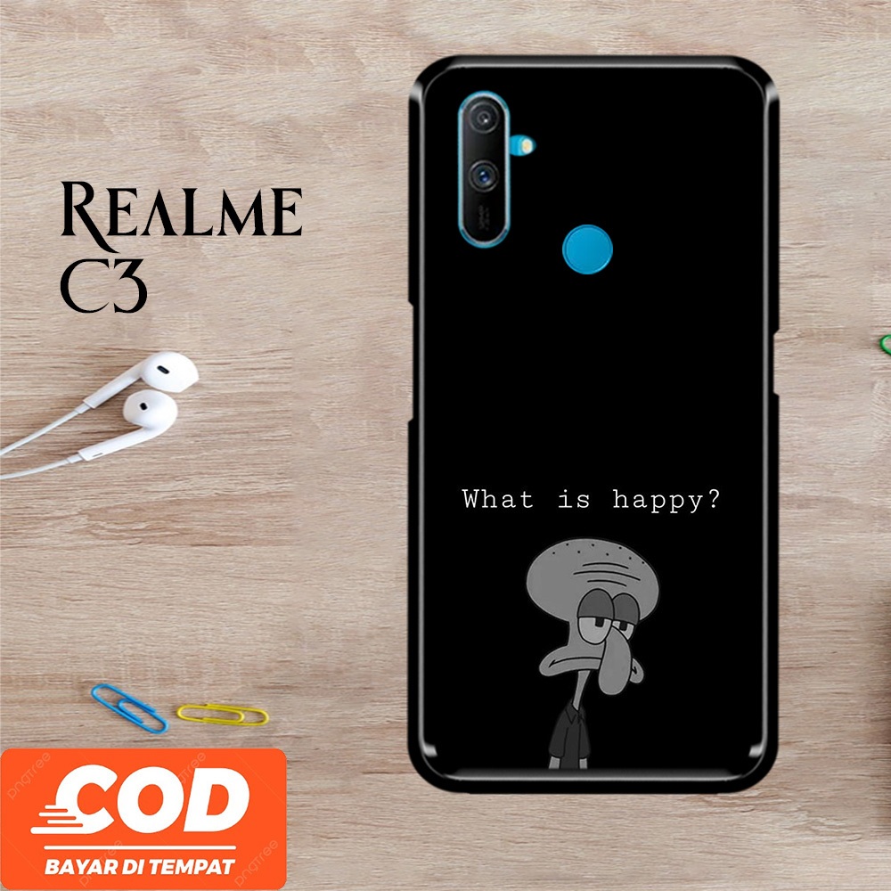 [A19] Squidward Casing Realme C3 Case Pelindung Hp Keren Lucu Viral Unisex Terbaru