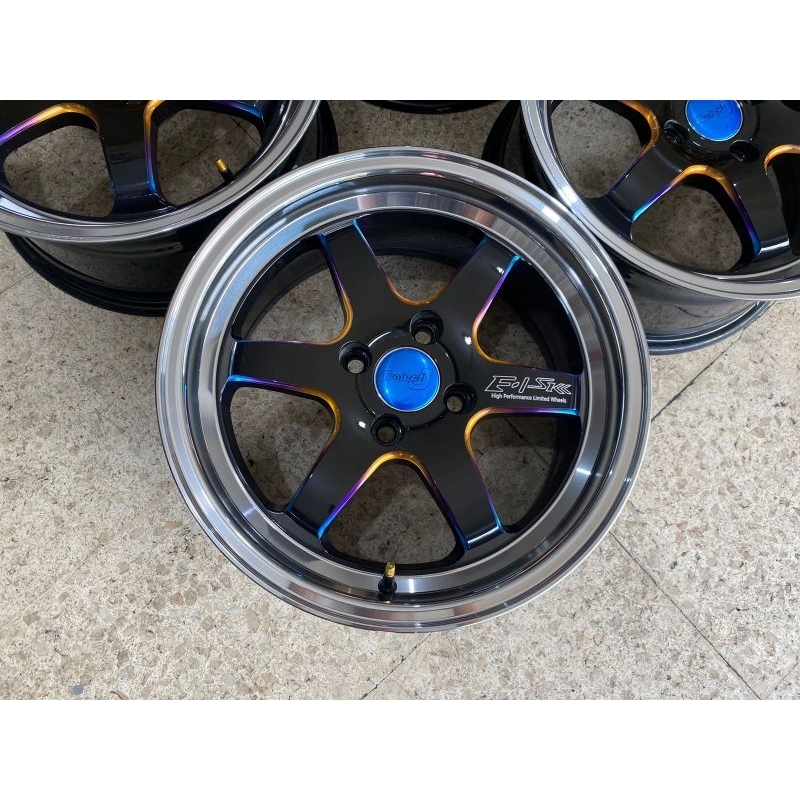 VELG SAMLONG BY JF LUXURY R15 LEBAR 7 ET 40 PCD 4X100 BUAT SIGRA, BRIO, AGYA, AYLA, MOBILIO, DLL.