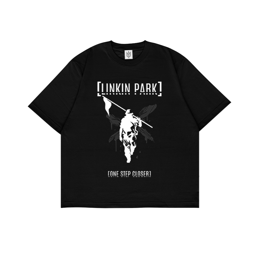 KAOS BAJU LINKIN PARK ONE STEP CLOSER | T-SHIRT OVERSIZE HITAM STYLE Y2K VINTAGE BOOTLEG GRUNGE | PR