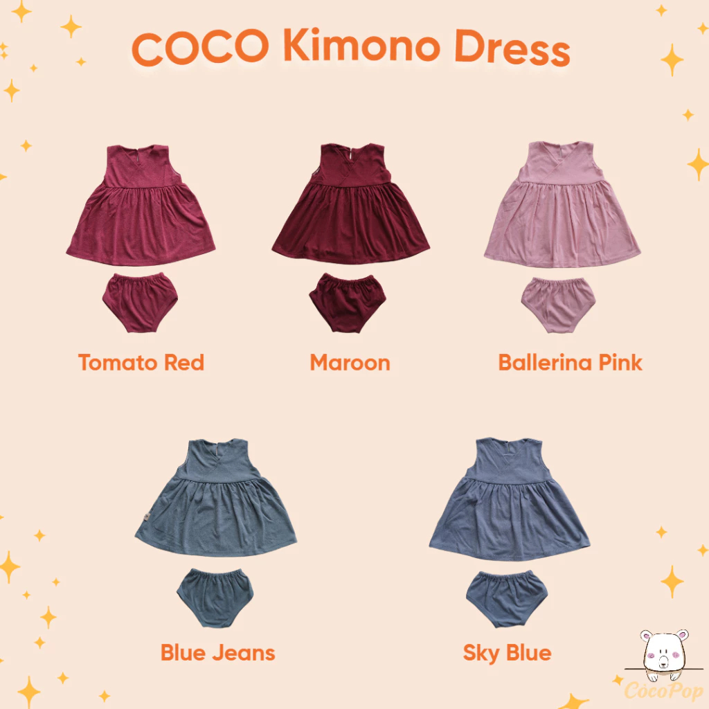 COCOPOP KIMONO DRESS - DRESS BAYI