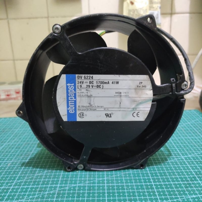 EBMPAPST DV 6224 FAN DC BALL BEARING HIGH SPEED 24V 1700mA 41W