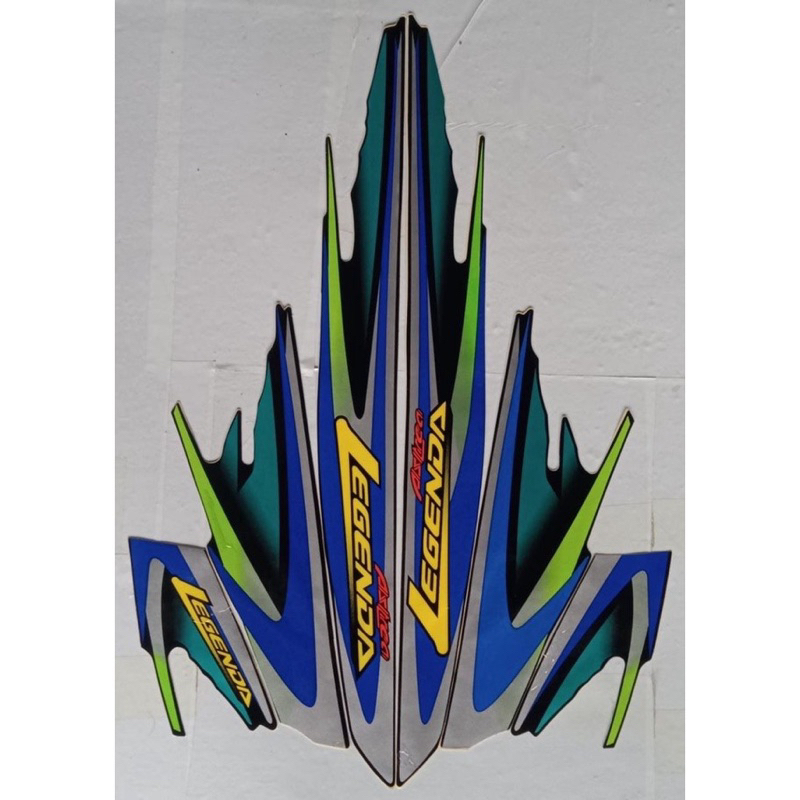 striping lis motor honda astrea legenda 1 2001 hijau