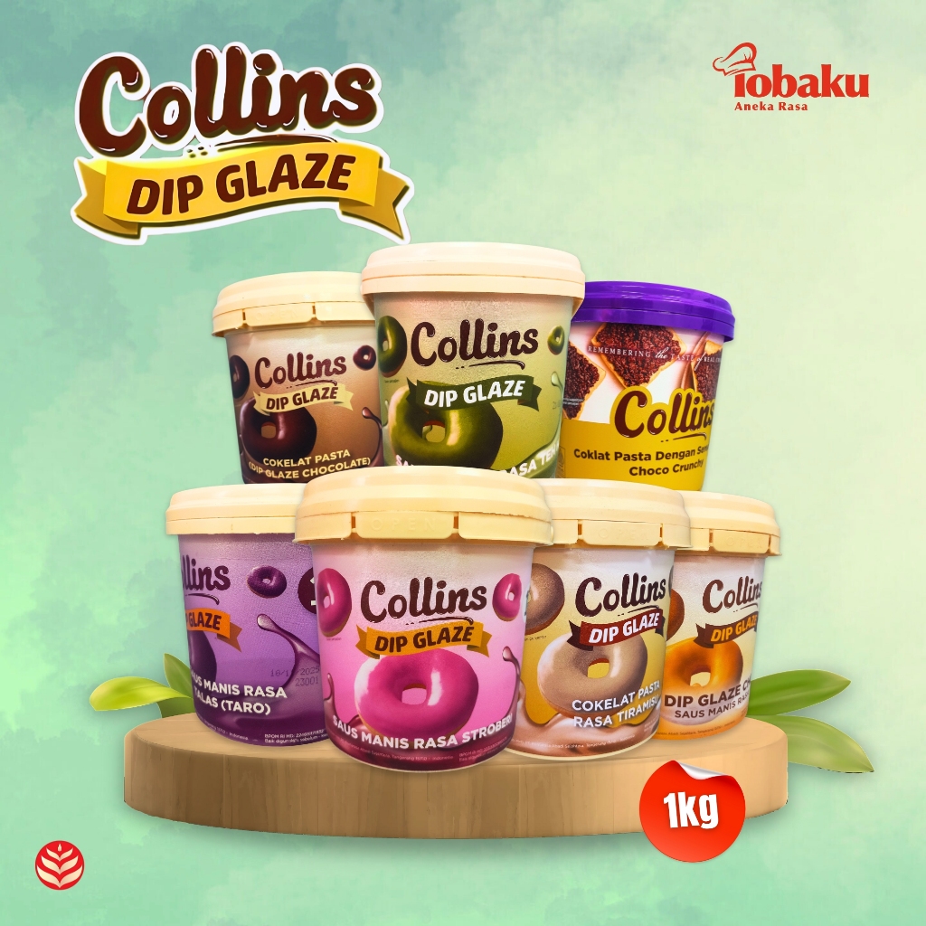 

Collins DIP GLAZE Selai Saus Manis Kemasan Bucket 1kg _