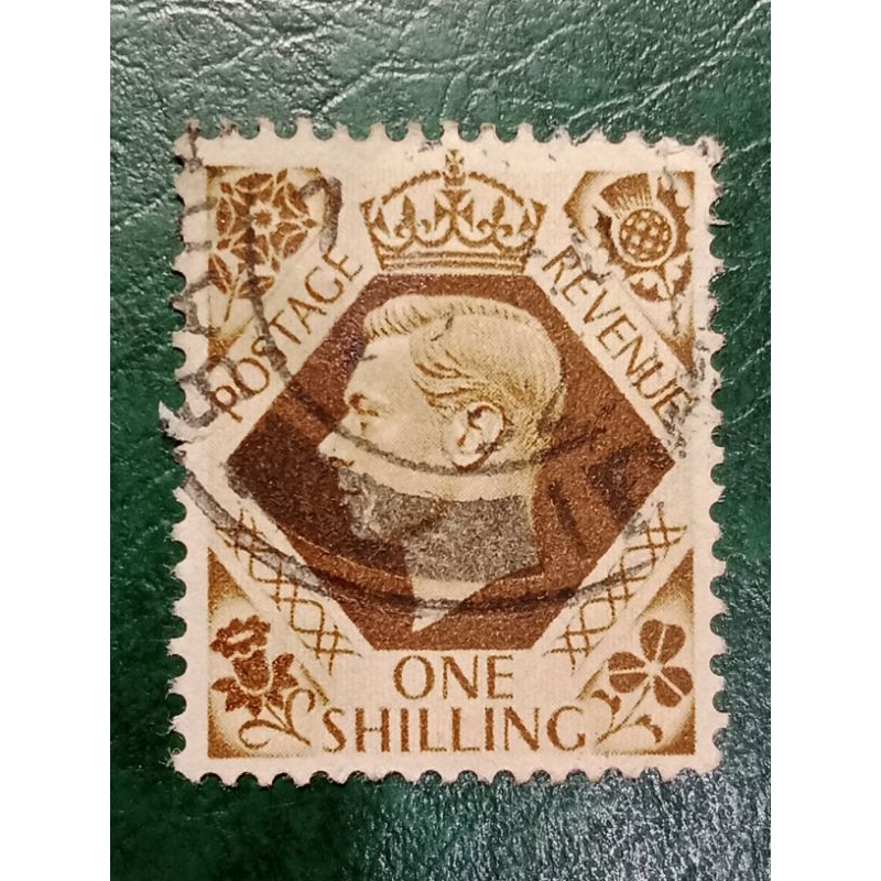 

Prangko British 1 Shilling King George VI Tahun 1937-1939 USED