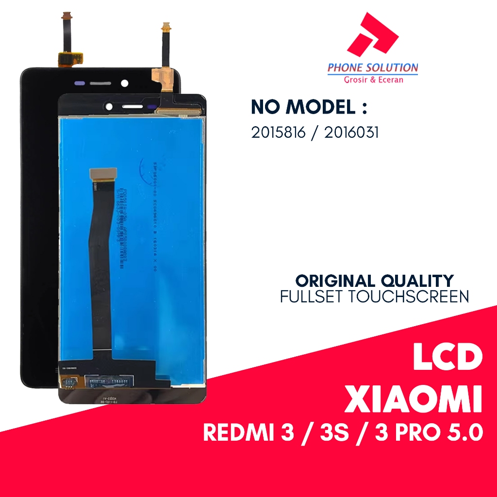 LCD Xiaomi Redmi 3 / LCD Xiaomi Redmi 3s / LCD Xiaomi Redmi 3 Pro Fullset Touchscree Garansi 1 Bulan