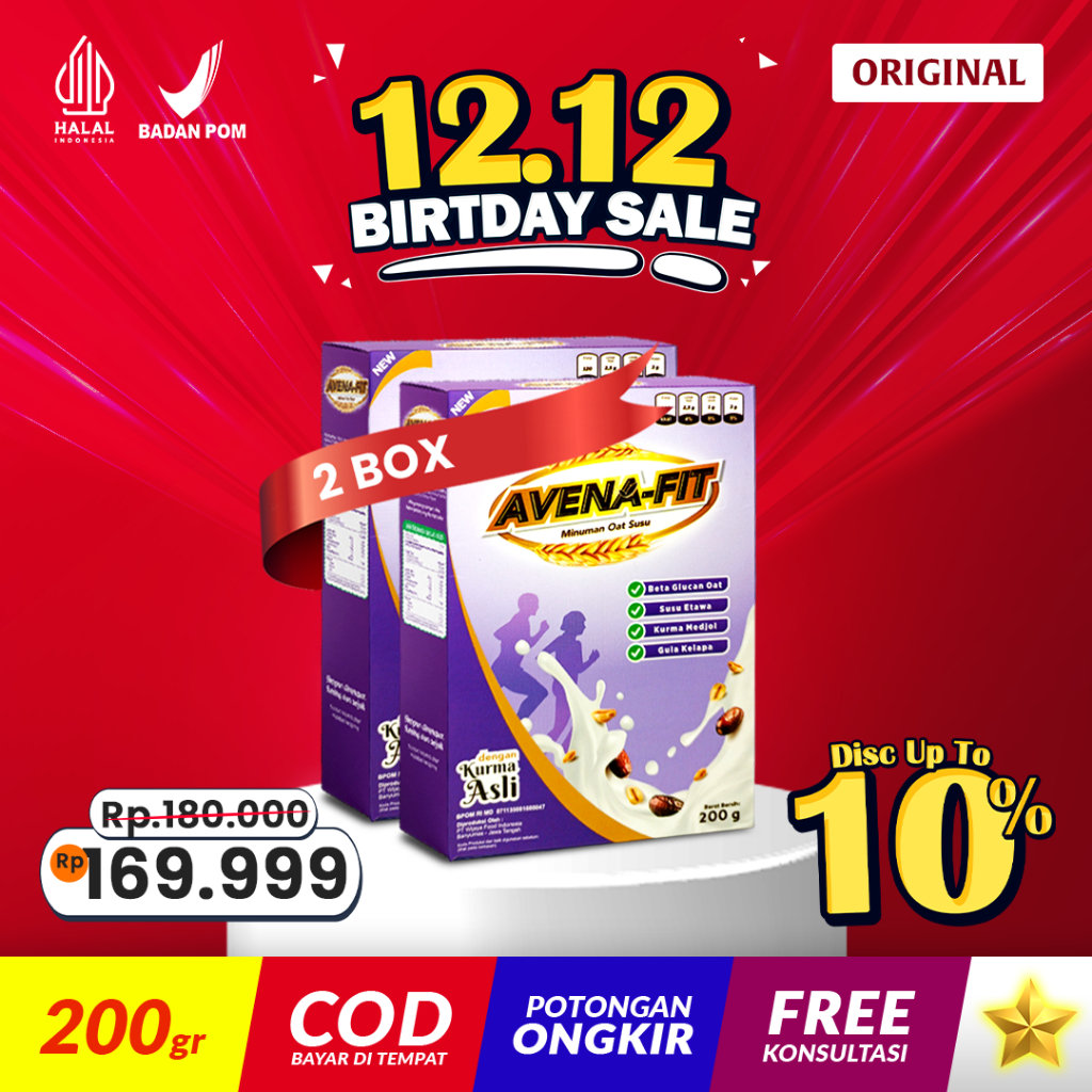 

OBAT KOLESTROL AVENAFIT Sereal Granola Oat Susu Kambing Etawa Solusi Sehat 1 Box