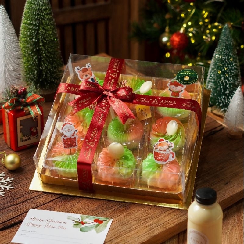 

Set 9 Pudding Rainbow / Pudding Warna Warni / Christmas Gift Hampers / Hampers Pudding Warna Warni