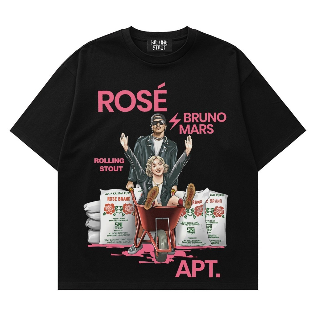 Rollingstout - ROSE BRAND Bruno Mars APT. | KAOS BAND | BAJU MUSIK METAL ROCK