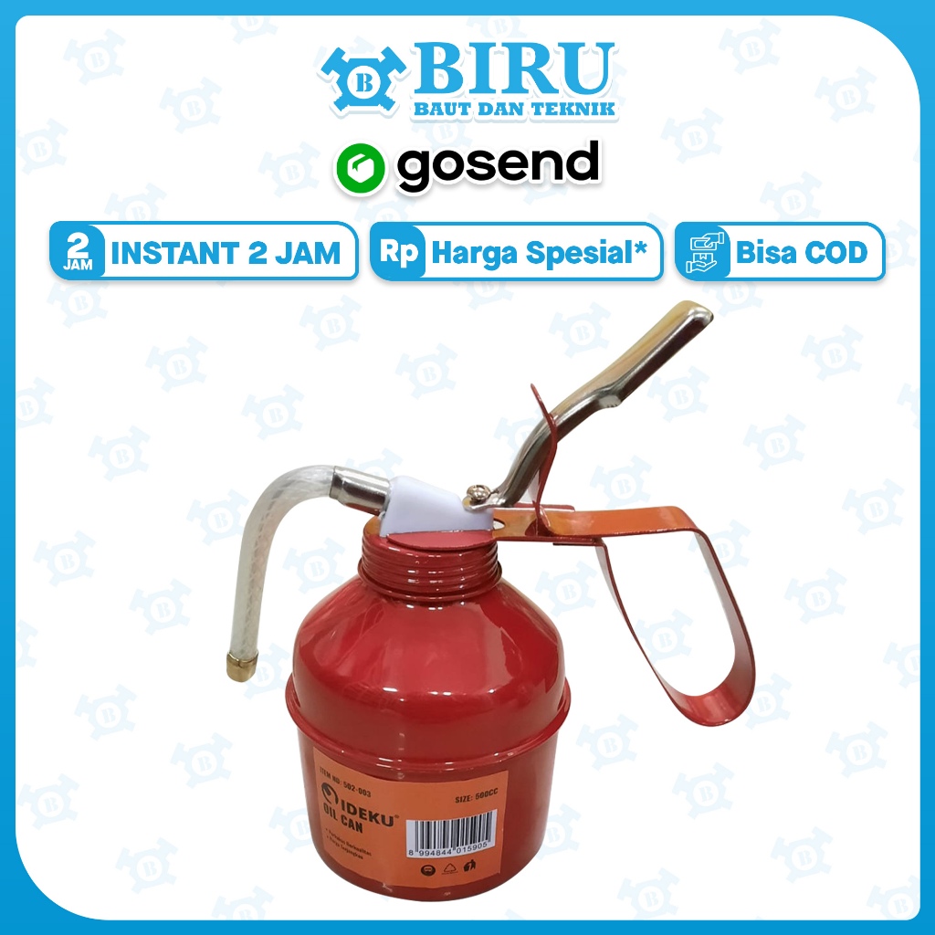 OIL CAN KALENG 500CC - BOTOL POMPA SEMPROT OLI 500 CC - OLI CAN BESI 500ML