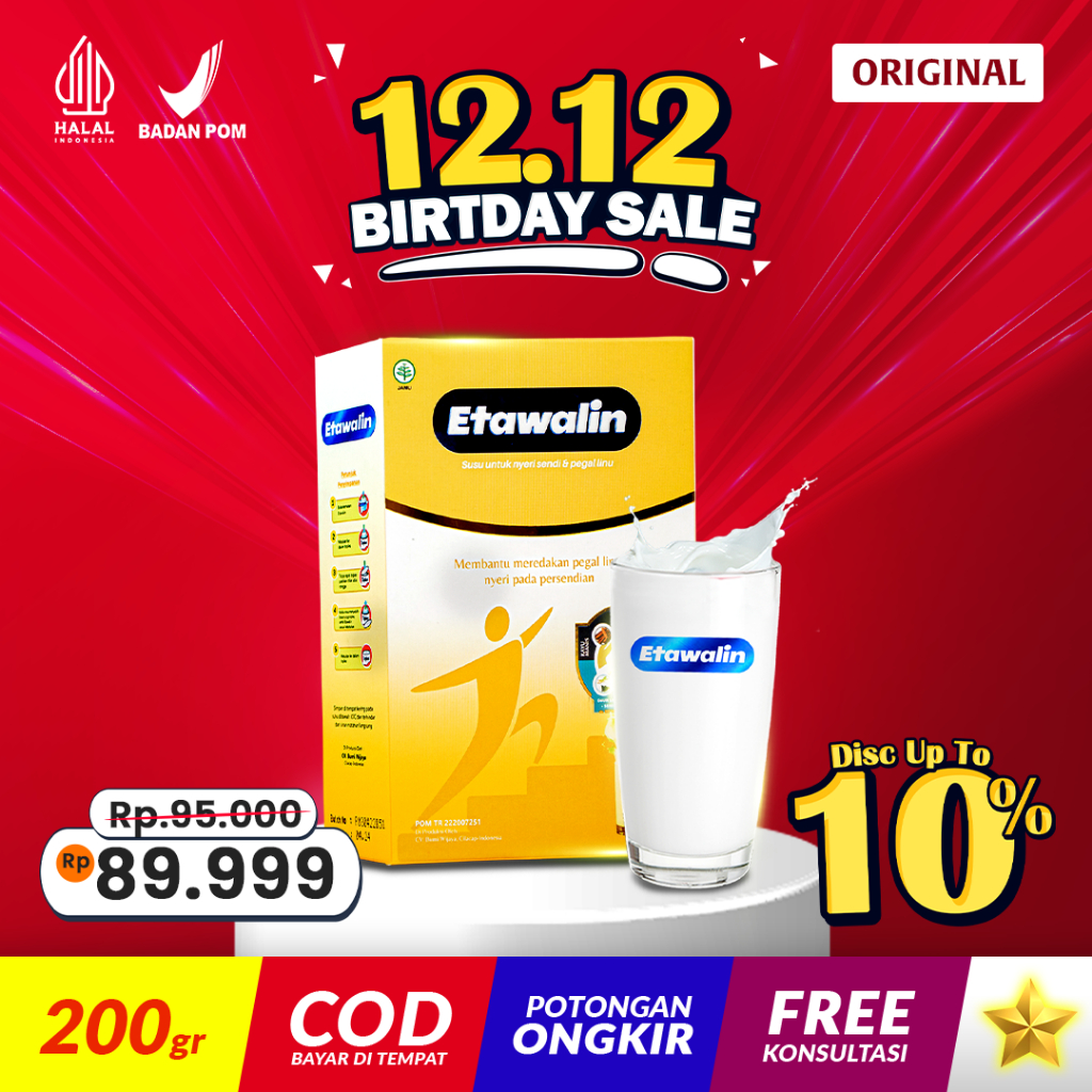 

Susu Tulang Sendi ETAWALIN Herbal Asli Jamu Obat Nyeri Sendi Asam Urat Pegal Linu Saraf Kejepit