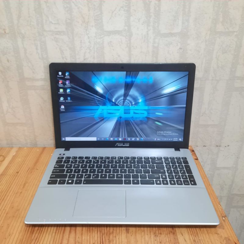 Laptop Asus Gaming X550ZE, Gaming Editing Ok, Lengkap, Silver Black