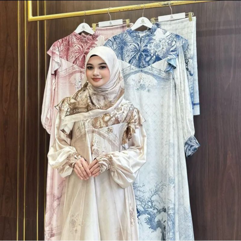 SHELLASAUKIA ORI SHELLASAUKIASHOP ORI SHELLASAUKIA SHOP ORI DIJAMIN 100% SET HIJAB SHELLASAUKIA TERB