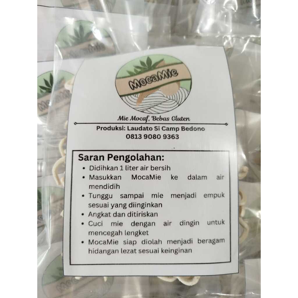 

mie mocaf sehat/mie tepung mocaf/mie gluten free/mie non terigu/MocaMie