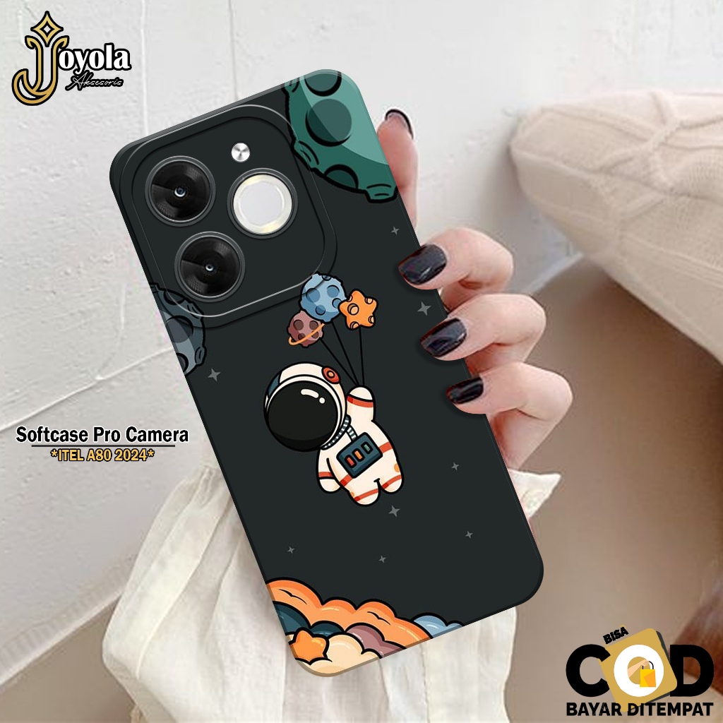 JOYOLA Case ITEL A80 2024 Terbaru - Fashion Case Astronod - Softcase ITEL A80 2024 - Pro Camera - Ca