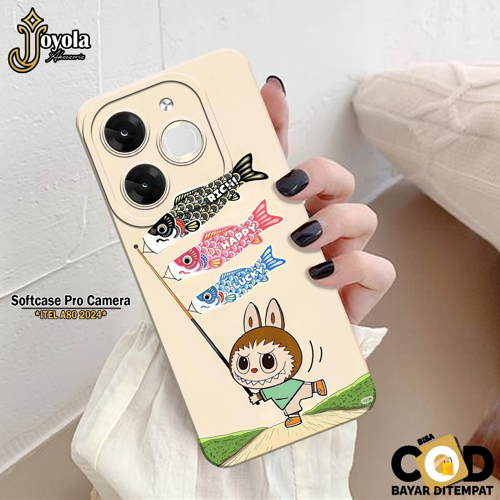 JOYOLA Case ITEL A80 2024 Terbaru - Fashion Case Kartun - Softcase ITEL A80 2024 - Pro Camera - Casi
