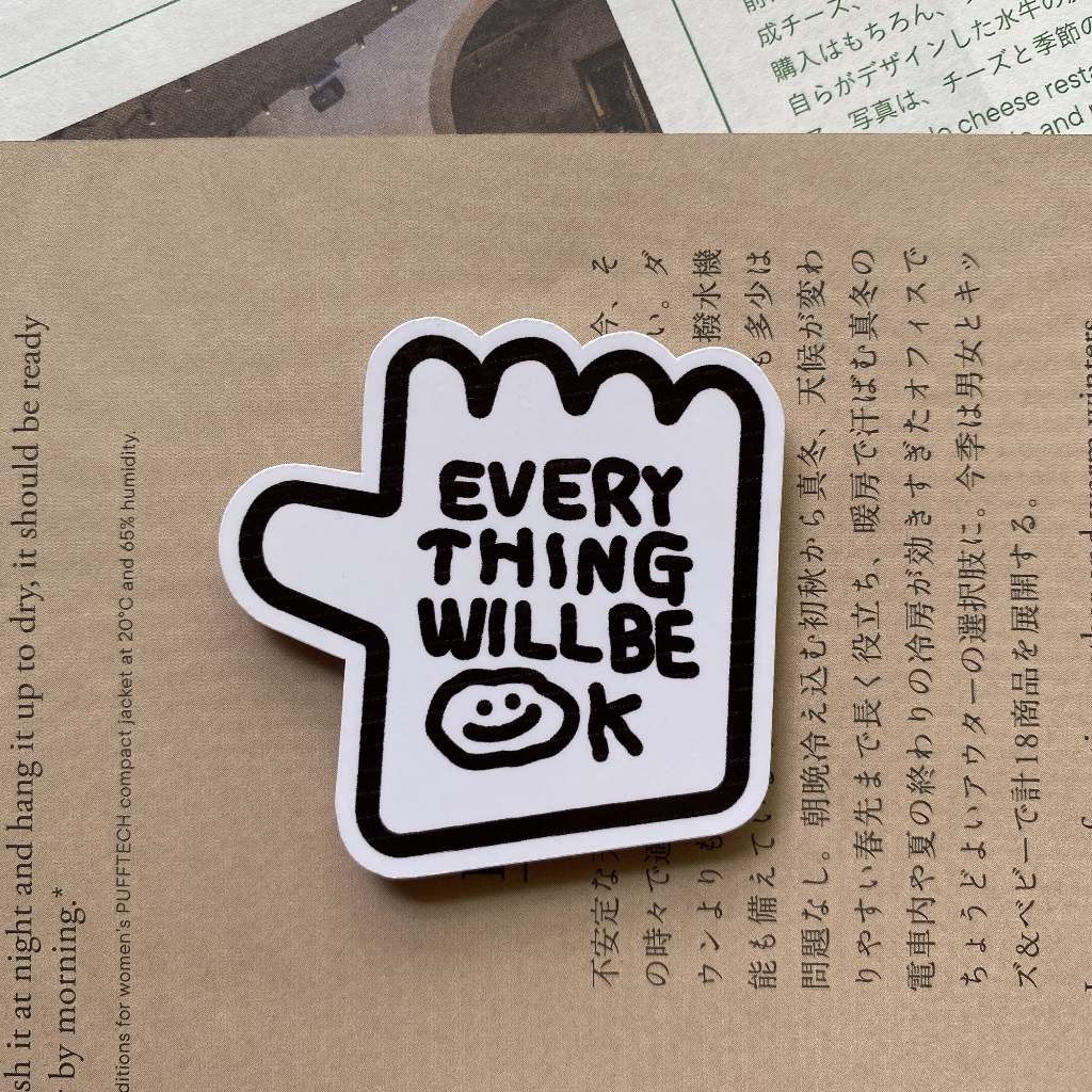 

everything will be ok - sticker satuan