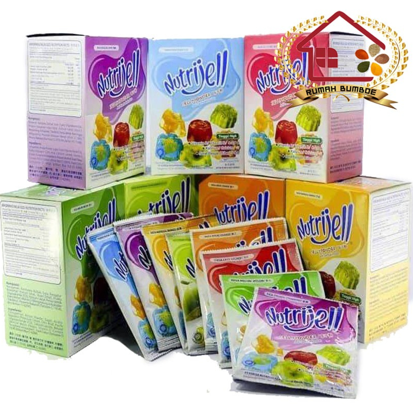 

NUTRIJELL Agar - Agar Jelly 10Gr Nutrijell Aneka Rasa Buah Kemasan Ekonomis Kecil