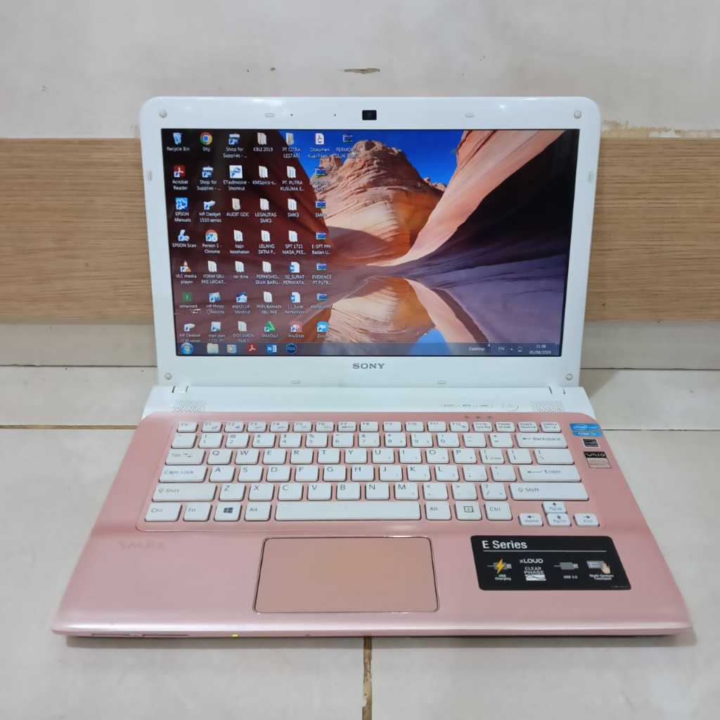 Laptop Sony Vaio E Series, SVE14132CVP, Cantik, Pink