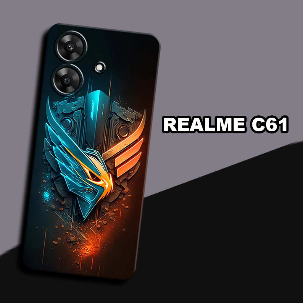 CC39/ Softcase karet lentur untuk realme c61/Motif esport/case realme c61 /kesing realme c61  /silic