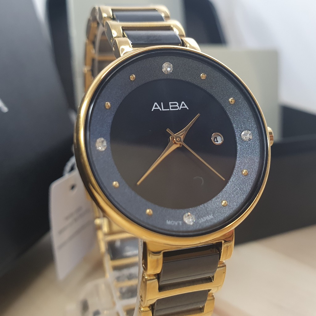 Jam Tangan Cewek Alba Terbaru Anti Air Original Bergaransi 1 Tahun Resmi - AH7R88 / Alba Murah / Jam