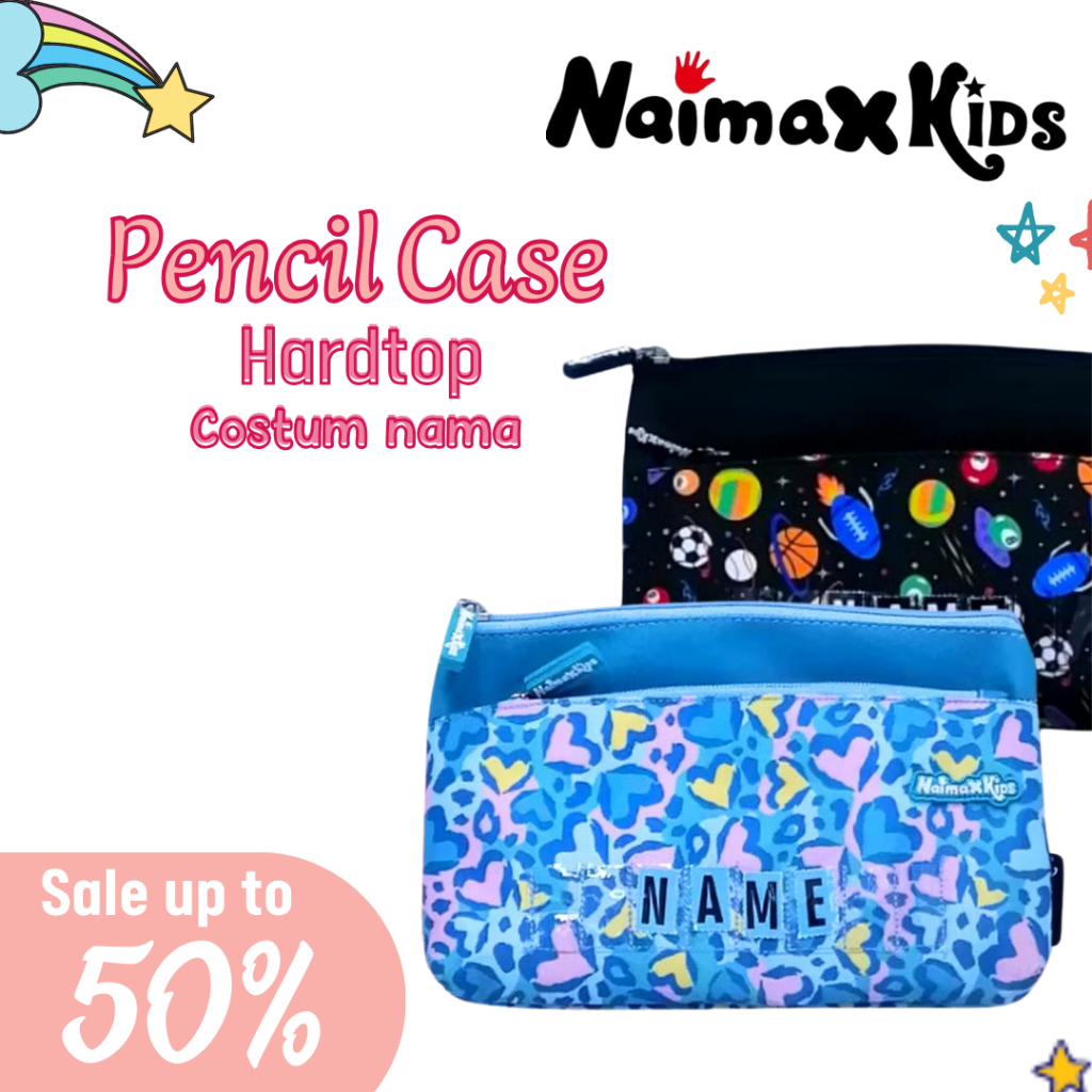 

Pencil Case Custom Nama | Naimax kids Pencil Case Kain / Hardtop