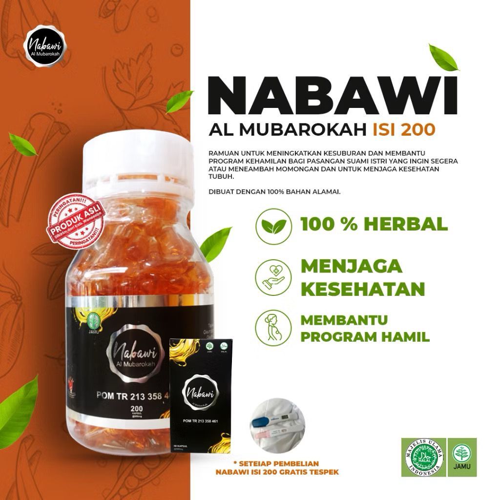 Nabawi Promil  isi 200  [PROMO COD ] bisa untuk suami istri  Original Nabawi Promo gratis ebook