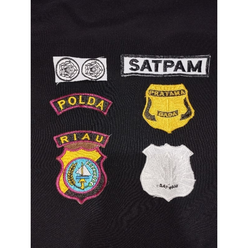 RS_collection | logo bordir satpam lengkap atribut satpam