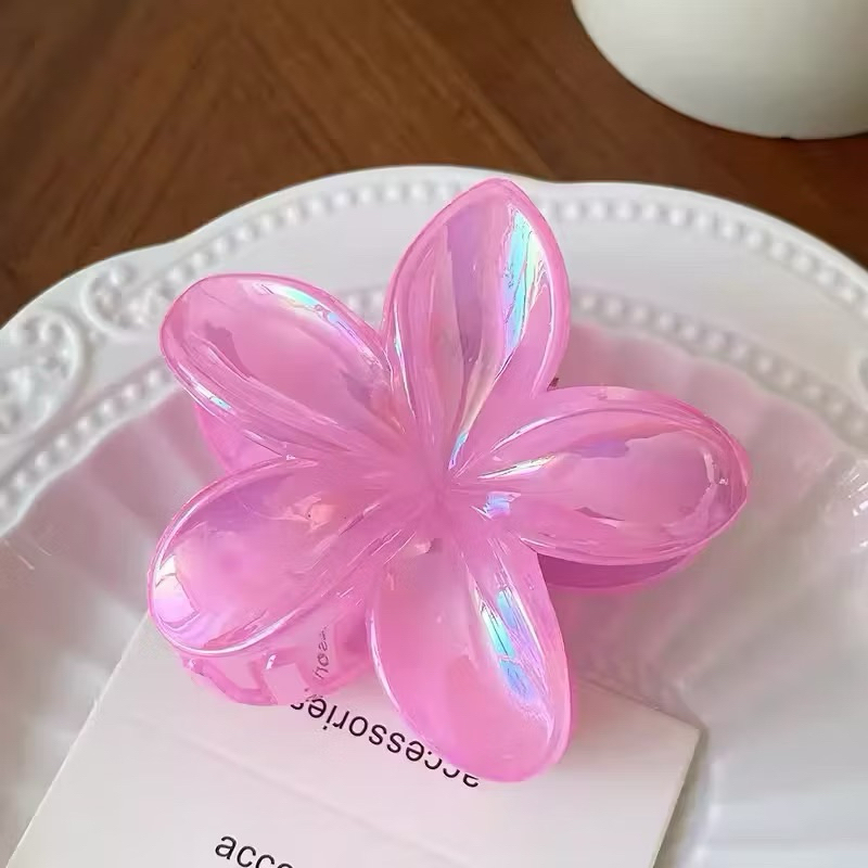 flower hair clip / jepit bunga / kamboja frangipani / claw clip flower y2k