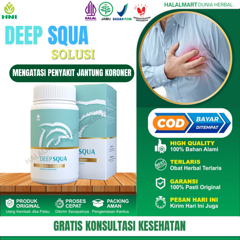 

DEEP SQUA 100 mg Sebagai Penyedia Dan Asupan Oksigen Ke Semua Jaringan Tubuh Mengatasi Gangguan Pada Pembuluh Darah Melancarkan Peredaran Pada Pembuluh Darah Membantu Menstabilkan Kadar Gula Darah. Terlaris