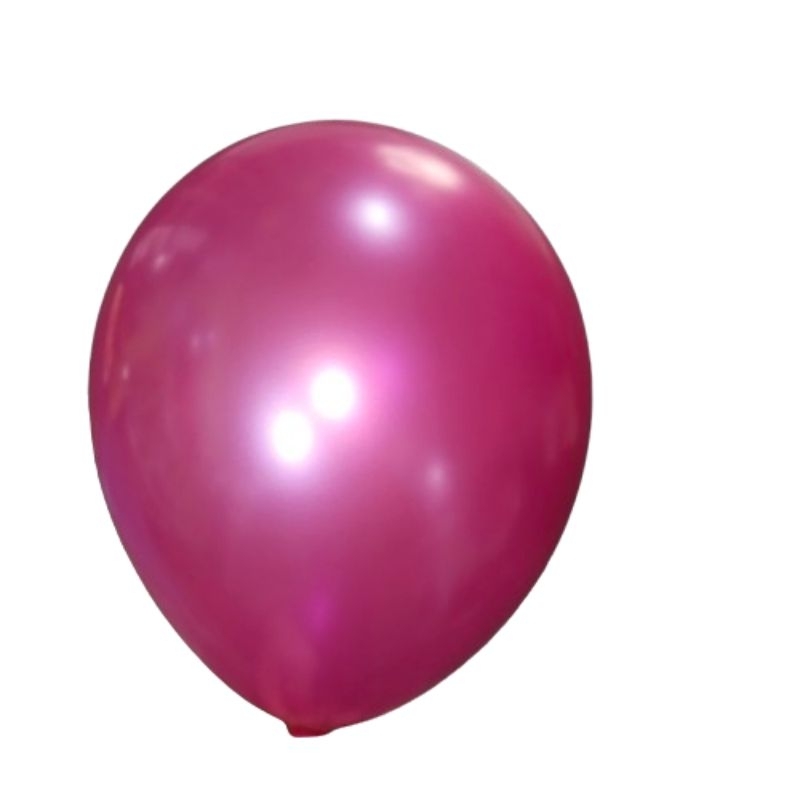 BALON MERAH MAWAR METALIK