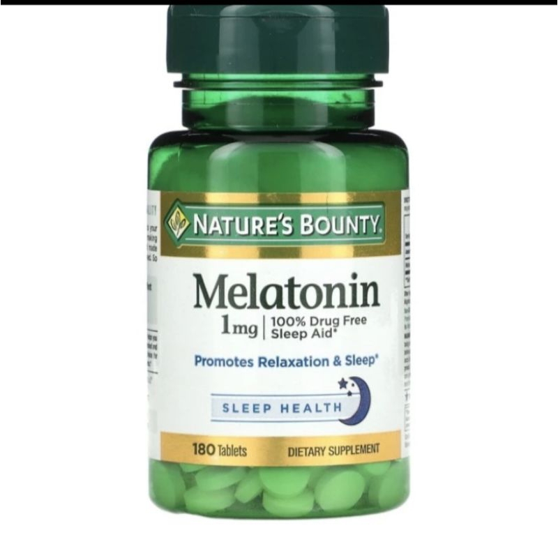 nature's  bounty melatonin 1 mg 180.tablet