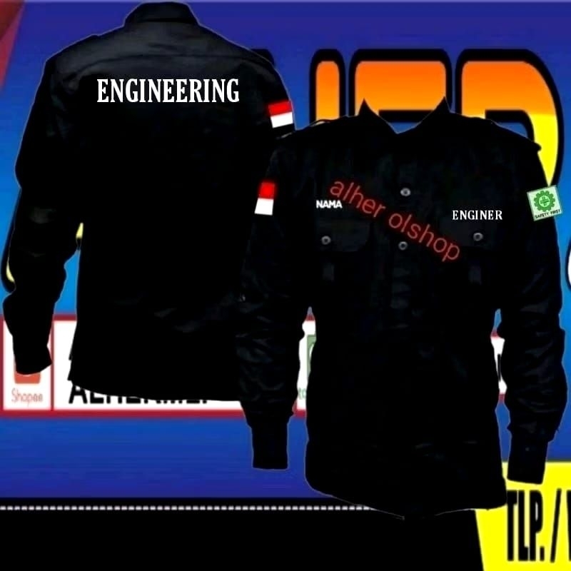 kemeja engineering baju engineering seragam engineering Pdh engineering Pdl engineering kemeja kerja