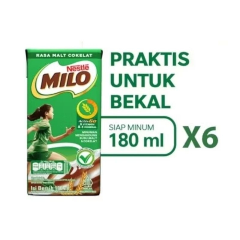 

Susu UHT Milo Active Go kemasan Kotak - Netto 180 ml