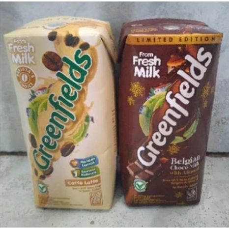 

Greenfields Susu UHT Caffe Latte / Belgian Choco Milk 200ml