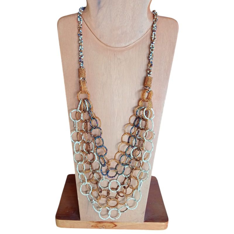 Khadijah Craft Kalung Manik Kawat Kalung Elegan Kalung Fashion Kalung Etnik Kalung Aesthetic