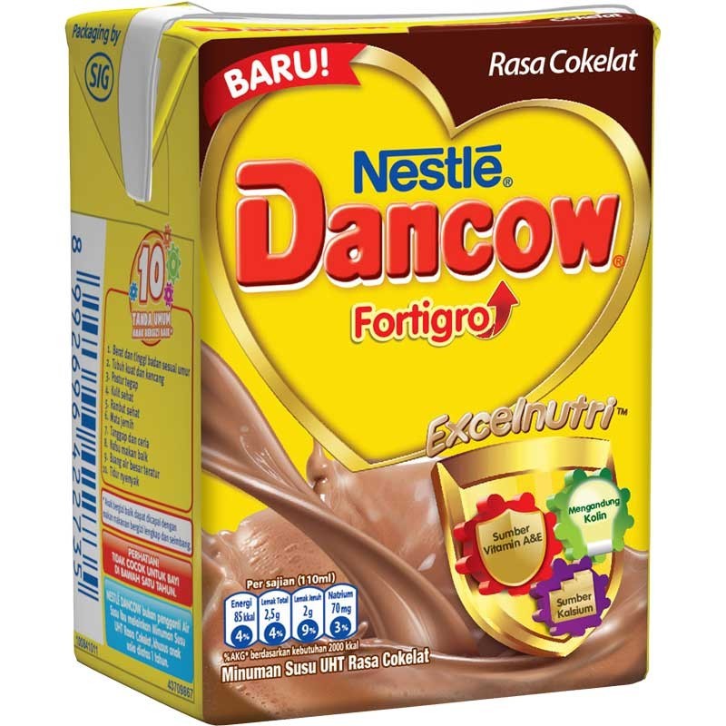 

DANCOW Fortigro Susu UHT Kemasan Kotak 110 ml