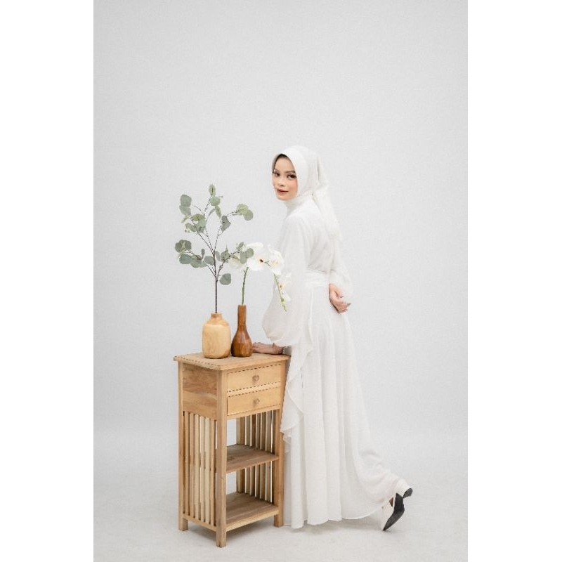 Gamis broken white alfizahra