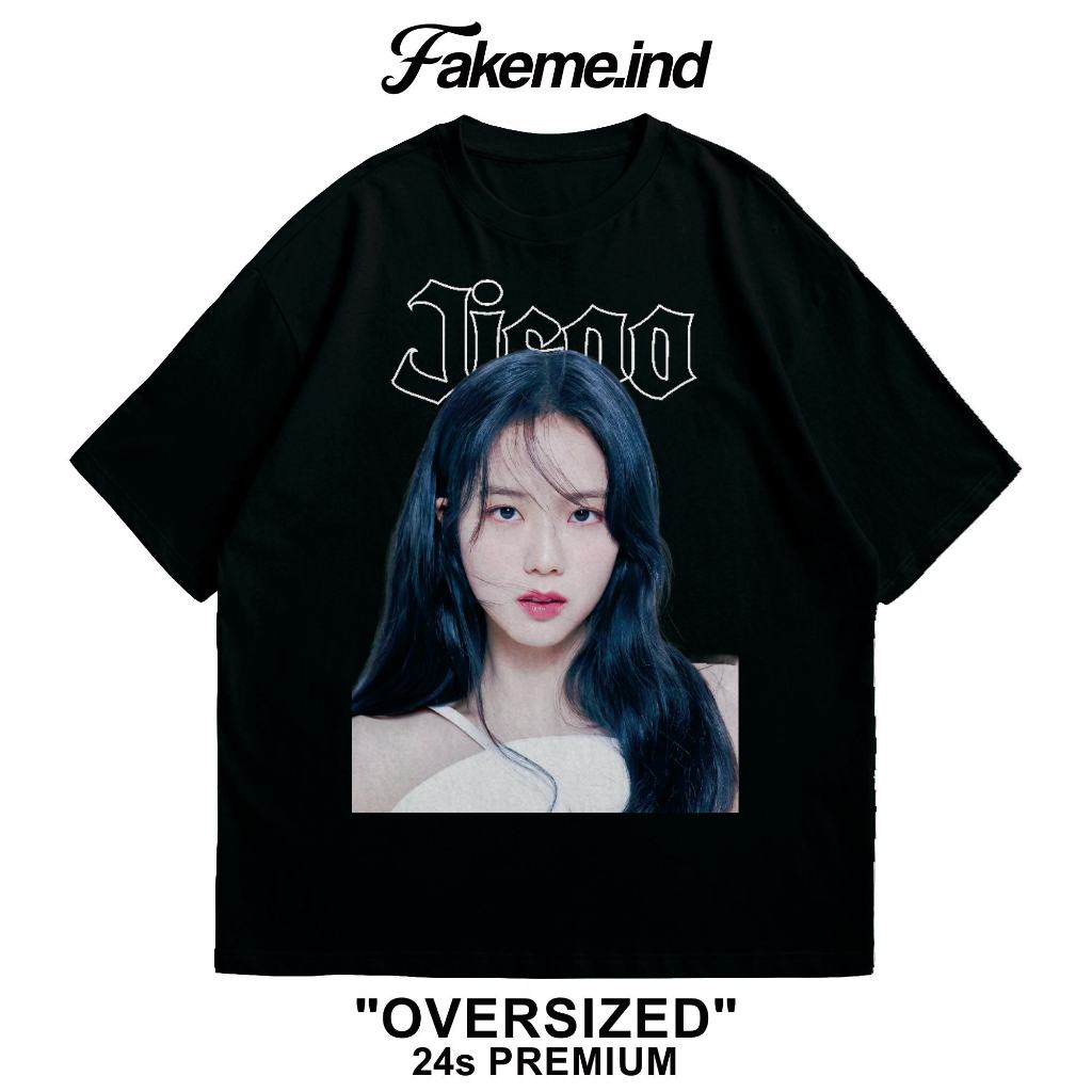 Tshirt Jisoo BLACKPINK Kaos Kpop Oversize - Fakeme.ind