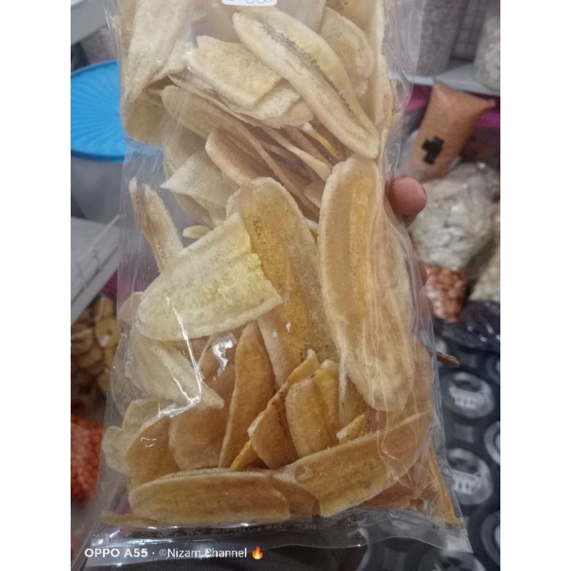 

keripik pisang panjang gurih asin, 500 gr