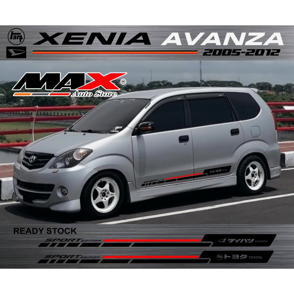sticker toyota avanza daihatsu xenia lama 2005 - 2010 sticker list body avanza xenia lama