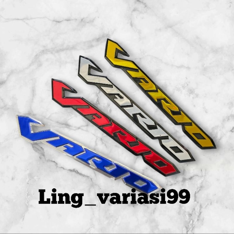 EMBLEM VARIO AKSESORIS VARIO GANTENG EDITION LOGO VARIO GANTENG EDITION BUKAN STICKER ATAU STIKER VA