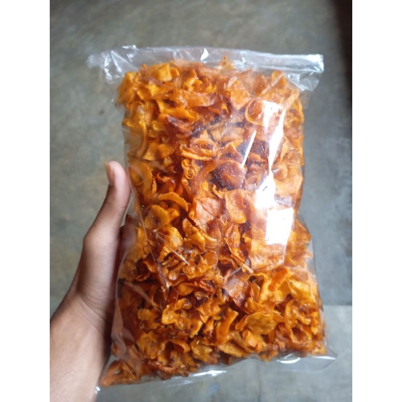 

Kripik ubi merah khas bogor renyah